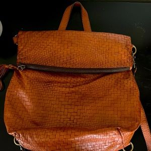 Patricia Nash, convertible handbag, brown, leather